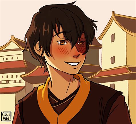A Blushing Zuko Art Trade With The Amazi Mei Mei Commissions Openのイラスト
