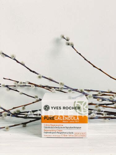 YVES ROCHER Regenerating Cream Day Night 50 Ml PURE CALENDULA Gift
