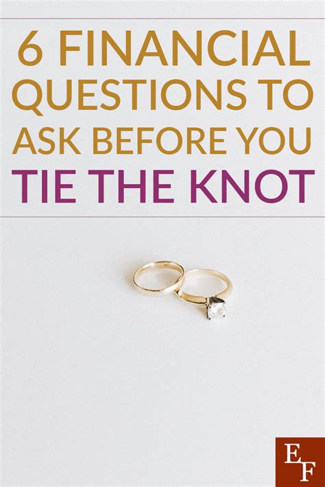 6 crucial financial questions to ask before tying the knot frugal wedding tie the knots