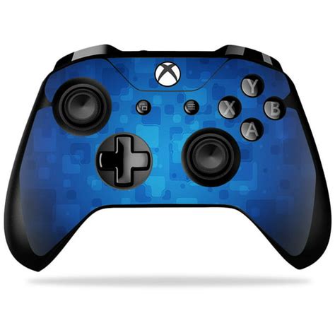 Skin Decal Wrap For Microsoft Xbox One X Controller Blue Retro