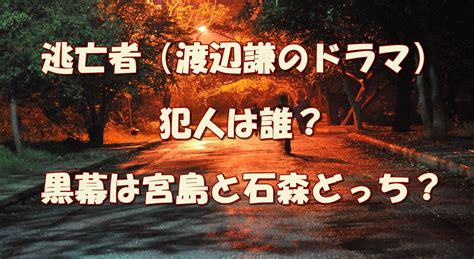 『逃亡者 おりん』（のがれものおりん）は、テレビ東京系列で放送されていた日本の時代劇。主演は青山倫子。 2006年10月から翌年3月まで第1作である『セガサミーシアター 逃亡者 おりん』が、2012年1月12日. 逃亡者（渡辺謙のドラマ）犯人は誰？黒幕は宮島と石森のどっち？