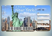 Printable Ticket to New York Boarding Pass Customizable | Etsy
