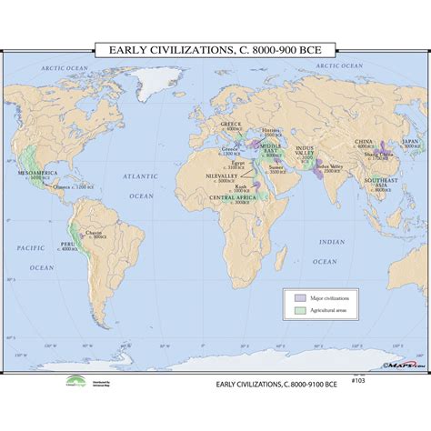Early Civilizations World Map