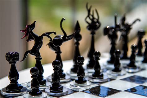 Luxury Unique Chess Set Handmade Murano Glass Chess Board And Etsy