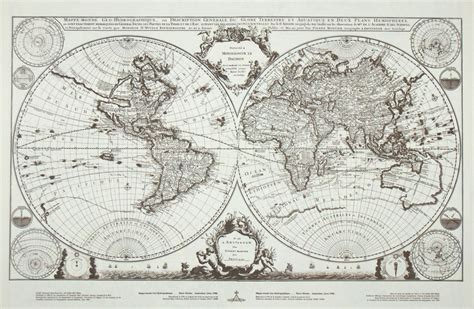 World Map Circa 1700 Shop Online At