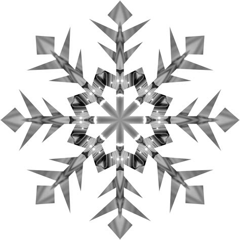 Grey Snowflake 2 Free Stock Photo Public Domain Pictures