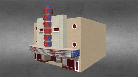 Movie Theater Buy Royalty Free 3d Model By Johnhoagland D9fd302