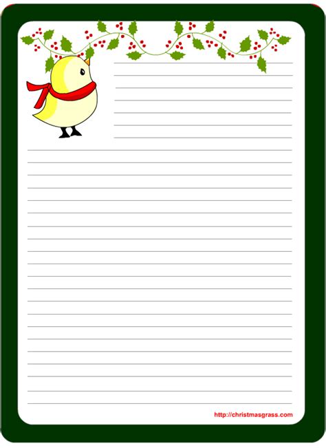 Free Printable Christmas And Holiday Stationery