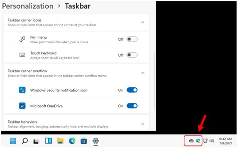 Customize Windows 11 Taskbar Notification Area Device Management Blog