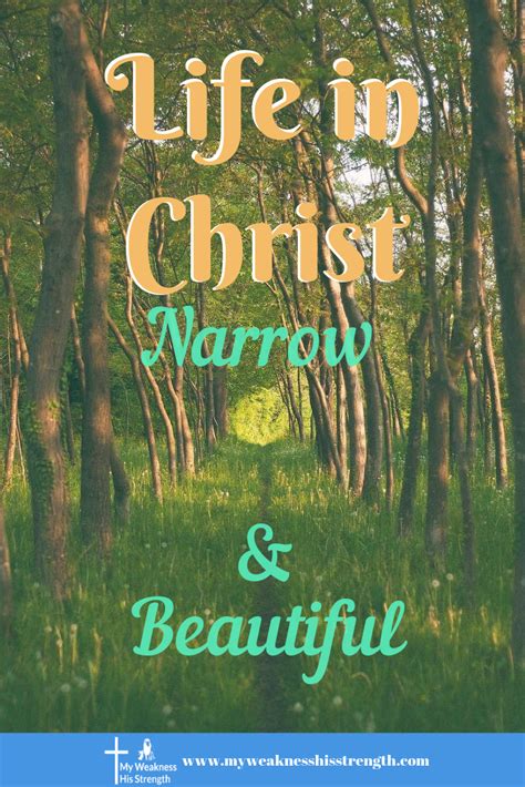 A Life In Christ Narrow Is The Way Christian Blog Post Christian