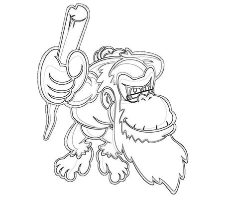 You can download this image, click on download image and save image to your pc. Donkey Kong Coloring Pages Printable - Coloring Home