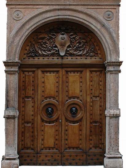 Castle Door Doors Wooden Texturen Arched Portal
