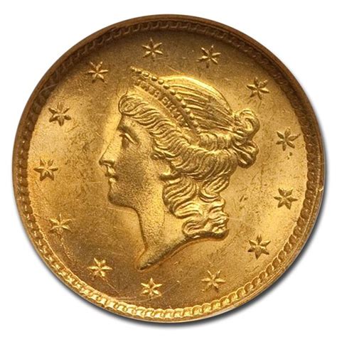 Buy 1851 1 Indian Head Gold Dollar Ms 65 Ngc Apmex