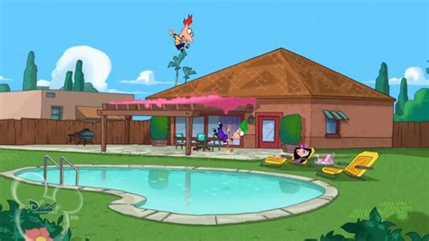 Image Phineas And Ferb Fall Into Isabella S Pool  Phineas And Ferb Wiki Fandom Powered