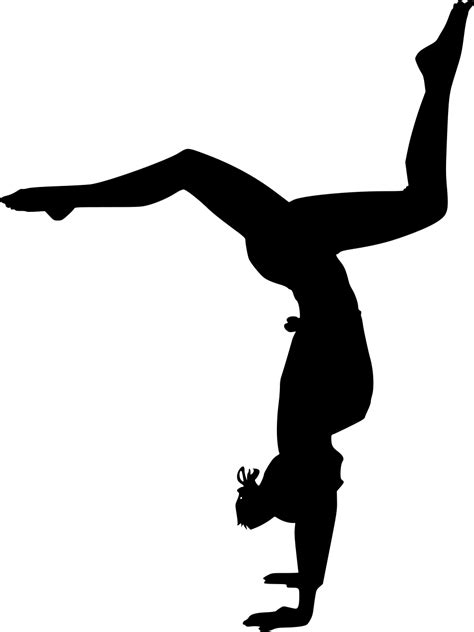 Handstand Silhouette Girl