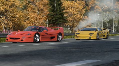 Driveclub Lamborghini Diablo Sv Vs Ferrari F 50 Race Replay Youtube