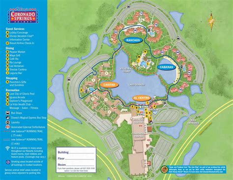 Disneys Coronado Springs Map With Directions