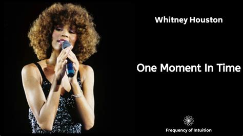Whitney Houston One Moment In Time 852hz Youtube