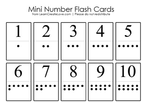 5 Best Images Of Printable Flashcards 1 10 Free Printable Preschool