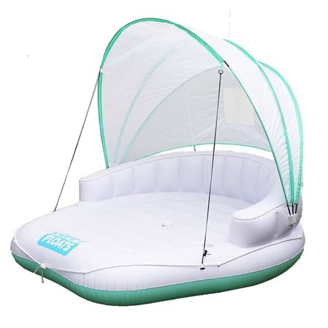 Comfy Floats Cabana Pool Float With Retractable Cover And Cool Misting