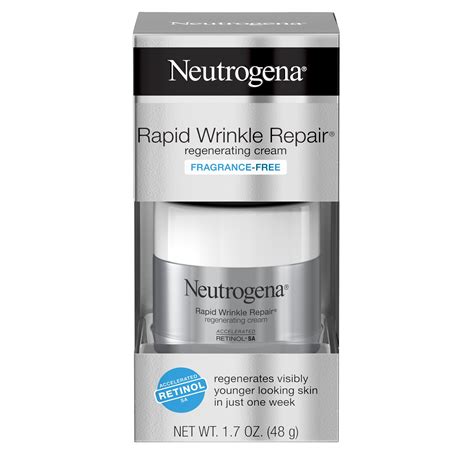 Neutrogena Rapid Wrinkle Repair Face And Neck Cream With Retinol Anti Aging 1 7 Oz