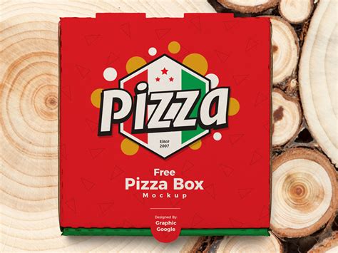 pizza box packaging psd mockup  psd ui