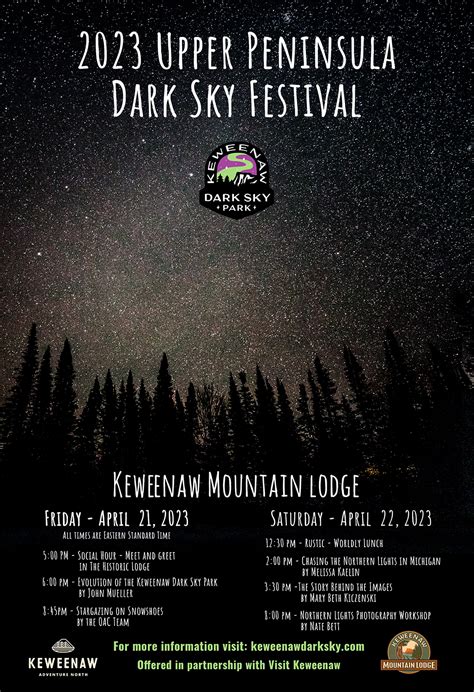 Upper Peninsula Dark Sky Festival Keweenaw Mountain Lodge