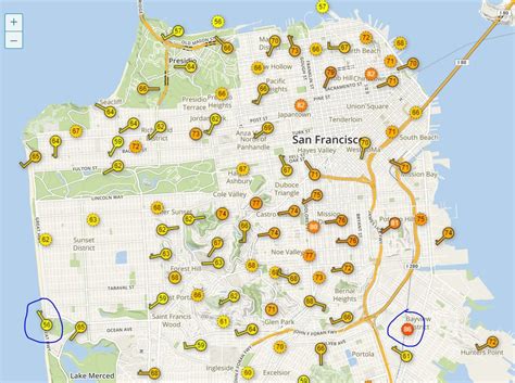 Crazy San Francisco Microclimates 6 Miles Apart 30 Degree Temperature