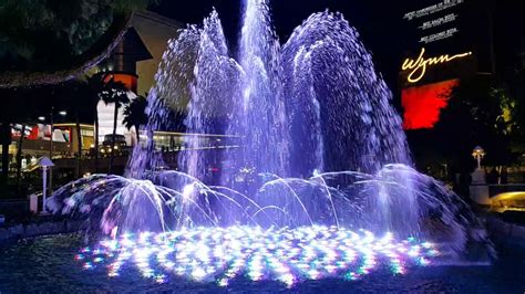 Water Fountain At The Wynn Hotel In Las Vegas Strip Youtube