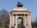 Arco de Wellington, parque de Hyde Park en Londres. | Wellington ...