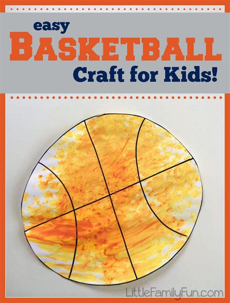 Basketball Craft For Kids