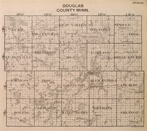 Douglas County Plat Map Color 2018