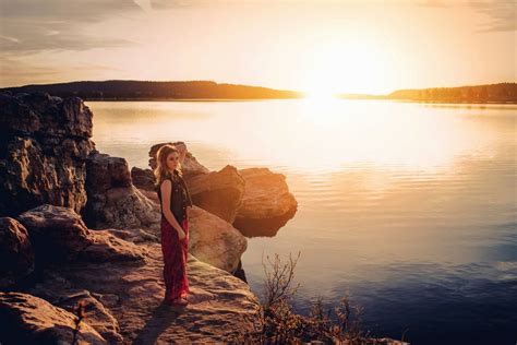 Free Picture Sun Water Beautiful Woman Girl Lake Landscape