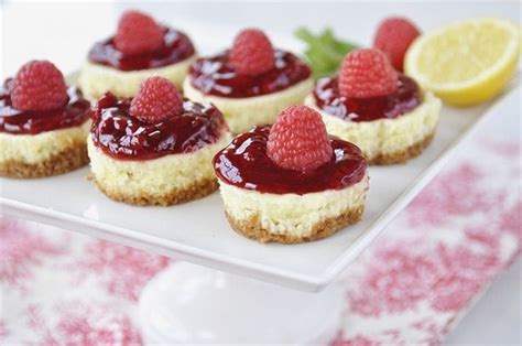 Mini Lemon Raspberry Cheesecakes Leigh Anne Wilkes