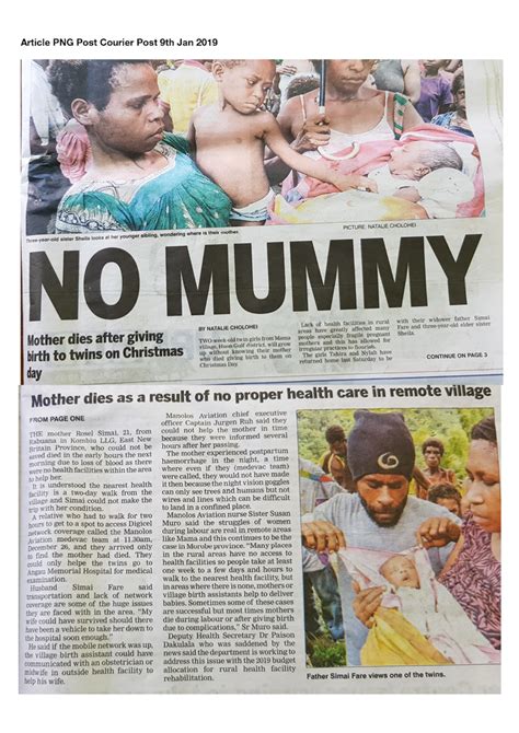 In Png Post Courier Newspaper Today Caring For Kiriwina