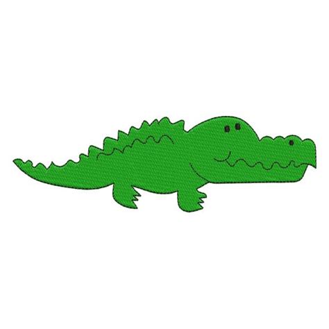 Alligator Crocodile Filled Machine Embroidery Design 4x4 And 5x7