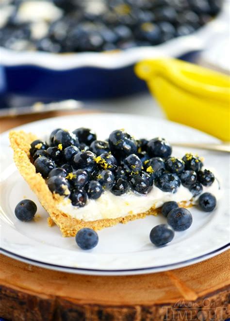 No Bake Blueberry Lemon Cream Pie Mom On Timeout Lemon Cream Pies