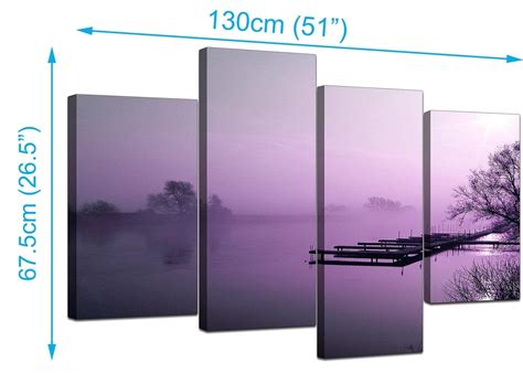 Top 20 Of Purple And Grey Wall Art
