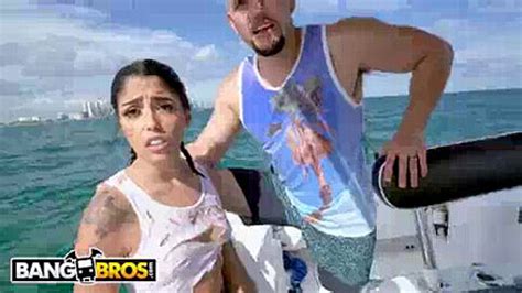 Jmac Rescues Hot Cuban Refugee Vanessa Sky At The Beach And Gives Her A