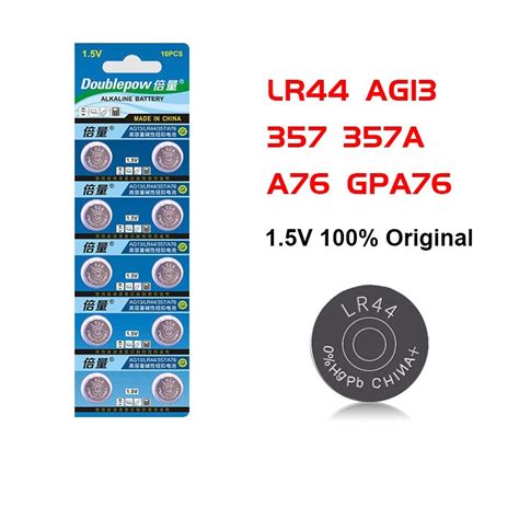 Pcs V Alkaline Button Battery Lr Ag A Gpa Button Cell