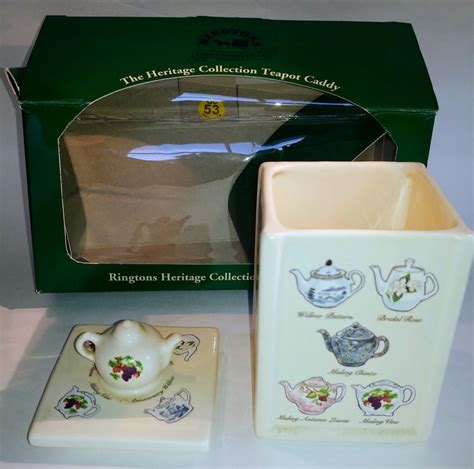 Boxed Ringtons Heritage Collection Teapot Caddy Tea Bag Etsy