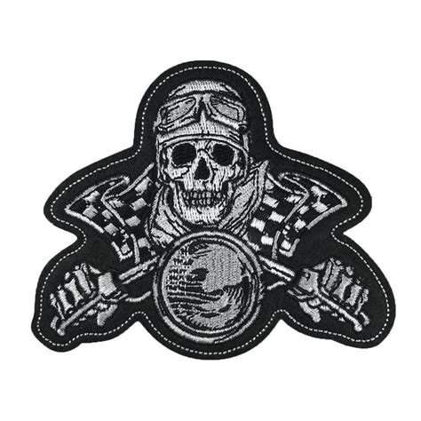 lethal threat vintage skull biker patch patches decals stickers patches accessories