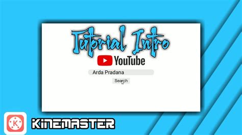 Opening Intro Youtube Tutorial Kinemaster Youtube