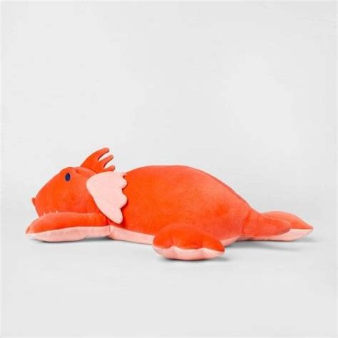 Weighted Plush Dragon Throw Pillow - Pillowfort , Red | Throw pillows