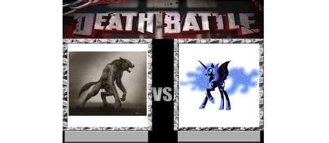 Death Battle Poster Werewolf Vs Nightmare Moon By Kiryu2012 On Deviantart