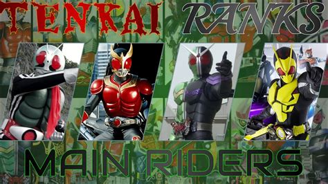 Ranking Main Riders In Kamen Rider Youtube