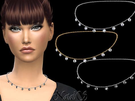 The Sims Resource Natalismulti Crystals Pendant Necklace