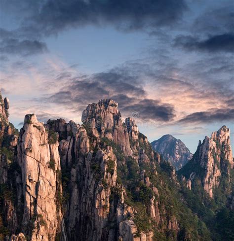 Huangshan Mountain Yellow Mountain In Anhui China Stock Image Image