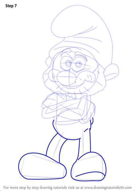 Learn How To Draw Papa Smurf From Smurfs The Lost Village Smurfs