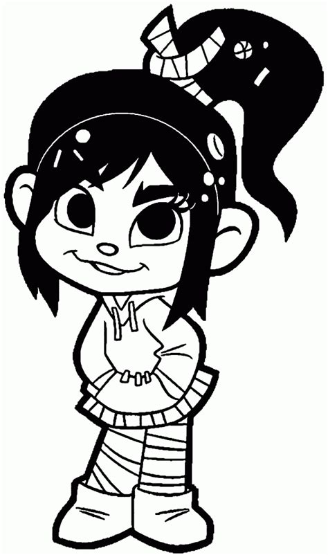 Posted in cartoons coloring pages. Cute Wreck It Girl Coloring Page | Wecoloringpage.com
